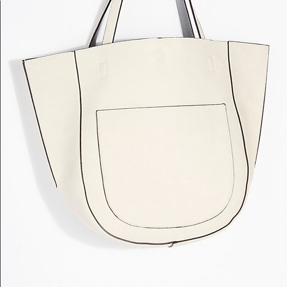 Free People reversible Half Moon Tote - Picture 2 of 8